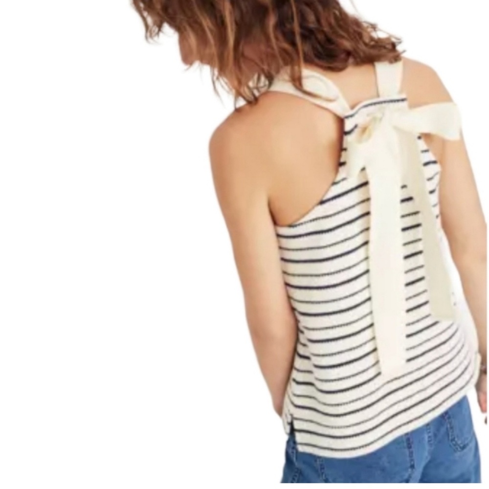 Madewell: Texture and Thread Bow-Back Tank Top
